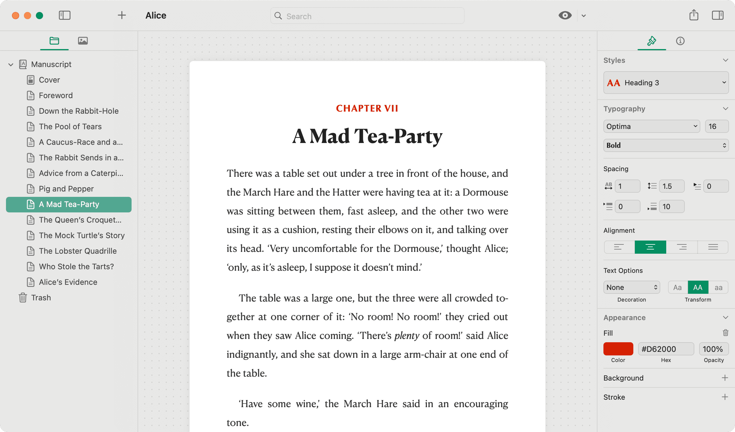 Pinery PDF preview and design mode
